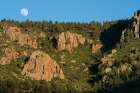 Super moon over Water Canyon, Cibola National Forest, New Mexico Art Print